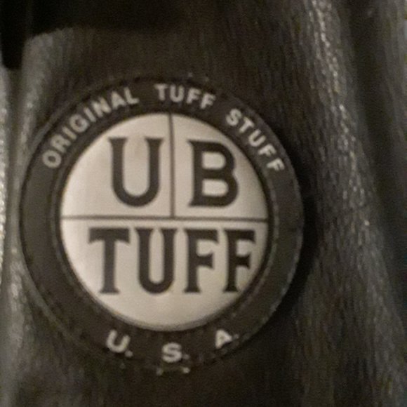 UB Tuff Men's Leather Jacket Vintage Rare - Picture 4 of 6